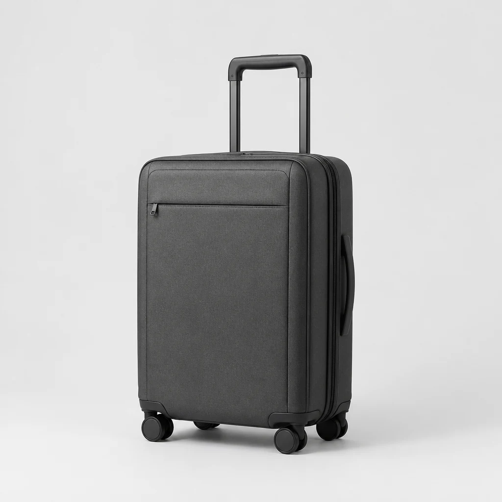 Business cabin case with a laptop sleeve on the front panel
